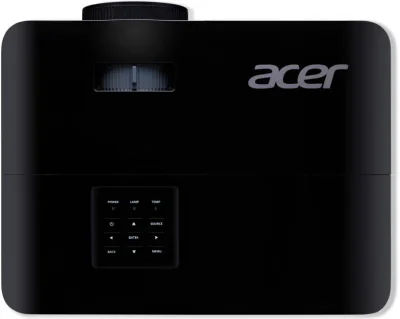 Proiector Acer X1228i, DLP 3D ready, XGA 1024* 768, up to WUXGA 1920* 1200, 4800 lumeni, 4:3/ 16:9, 20.000:1, zoom 1.1, dimensiune maxima imagine 300", distanta maxima de proiectie 11.8 m, boxa 3W, lampa 6.000 ore/ 15.000 ore extreme eco, 27-35 dB, g