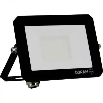 Proiector LED OSRAM FLOODLIGHT LUX, 20W, 220-240V, 1800 lm, lumina neutra(4000K), IP65, 12.4x3x9.9cm, aluminiu, Negru