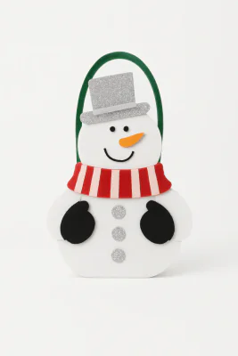 Prosop de bucatarie cu gentuta Snowman