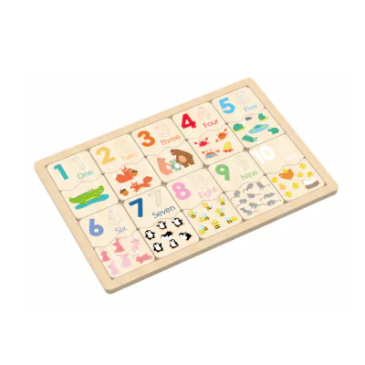 PUZZLE DIN LEMN, POTRIVESTE NUMERELE