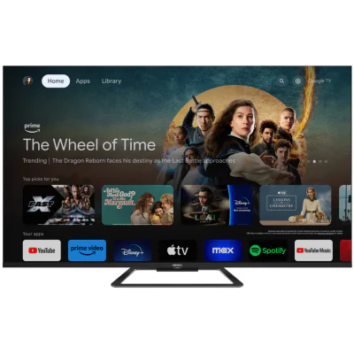 QLED TV HORIZON 4K-GTV 43HQ8590U/D, 43" QLED, 4K Ultra HD (2160p), Dolby Vision HDR / HDR10 / HLG, Digital TV-Tuner DVB- S2/T2/C, CME 800Hz, Googlecast + Google Assistant + BT, Contrast 3000:1, 350 cd/m2,1x LAN (RJ45), 1x CI+, 4x HDMI (v2.0), 2x USB 