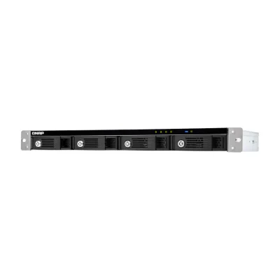 QNAP TR-004U, HDD/SSD enclosure, 2.5/3.5", Serial ATA II, 6 Gbit/s, Hot-swap, Black, Grey