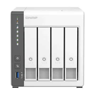 QNAP TS-433, NAS, Tower, ARM, Cortex-A55, 4 GB, 0 TB