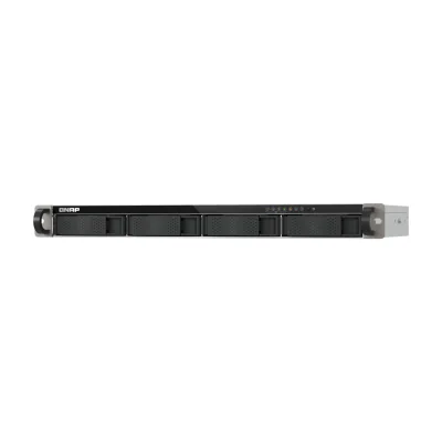 QNAP TS-433eU, NAS, Rack (1U), Cortex-A, Cortex-A55, 4 GB, 0 TB