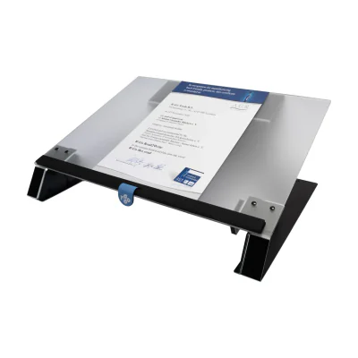 R-Go Tools Document holder R-Go Read2Write, suitable for reading and writing, ergonomic, with soft foam wrist rest, oak wood, A3, Aluminium, Oak, 2.5 kg, Black, Brown, 460 mm, 320 mm