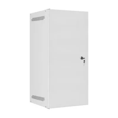 Rack de perete Lanberg 10", 12U, 280x310mm, ușă metalică, gri