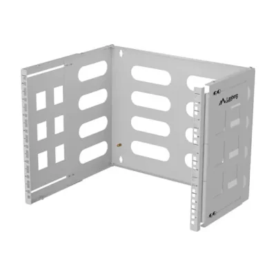 Rack de perete Lanberg pliabil 19 inch 8U 497x400/240 gri