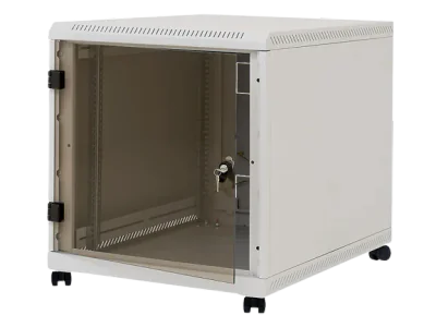 Rack de podea 19" Triton 12U 600x800mm usa fata sticla panouri laterale/spate detasabile sectiuni pentru ventilatie activa, sectiuni acces cabluri sus/jos/spate IP30 gri