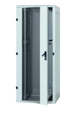 Rack de podea 19 Triton 27U 800x1000mm usa fata sticla panouri laterale/spate detasabile sectiuni pentru ventilatie activa, sectiuniacces cabluri sus/jos/spate IP20 gri