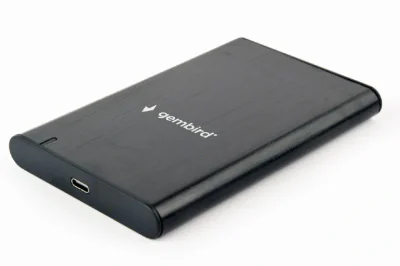 GEMBIRD EE2-U3S-6 HDD/SSD Drive enclosure 2.5inch with USB Type-C port USB 3.1 brushed aluminum black