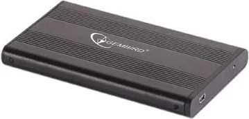 GEMBIRD EE2-U2S-5 HDD/SSD enclosure for 2.5 SATA - USB 2.0 Aluminium Black