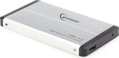 GEMBIRD EE2-U3S-2-S HDD/SSD enclosure for 2.5 SATA - USB 3.0 Aluminium Silver
