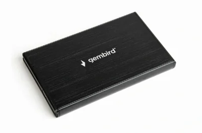 GEMBIRD EE2-U3S-3 HDD/SSD enclosure for 2.5inch SATA - USB 3.0 brushed aluminium Black