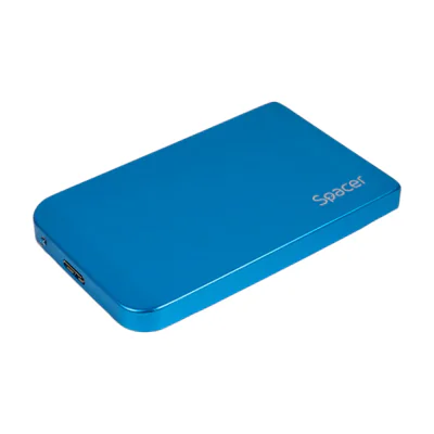 RACK extern SPACER, pt HDD/SSD, 2.5 inch, SATA, interfata PC USB 3.0, Husa piele sintetitca, aluminiu, negru