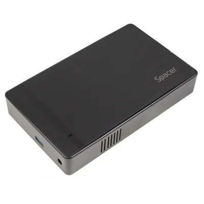 RACK extern SPACER, pt HDD/SSD, 3.5 inch, S-ATA, interfata PC USB 3.0, alimentare retea, plastic, negru