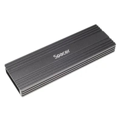 Rack extern SPACER, pt. SSD M.2 PCIe NVME, interfata PC USB 3.1 Type C, Striat, aluminiu, negru