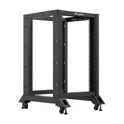 Rack Open Frame Lanberg 19" 18U, 600x800, negru