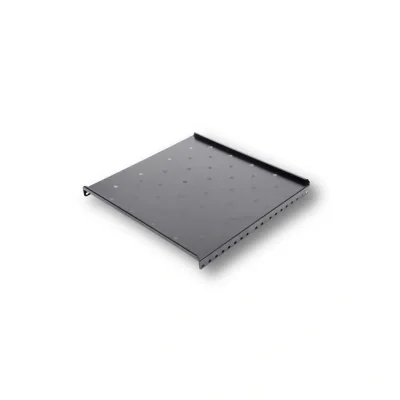 Raft fix 19", 1U, 300mm, fixare fata in 2 puncte, sarcina 30kg, culoare gri RAL 7035 - DATEUP "9801130400"