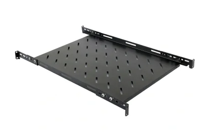RAFT FIX SPACER 1U pentru rack 19", adancime 500mm, pt. cabinet de 800mm, cu urechi fixare, suporta capacitate ridicata, vopsea antistatic, otel 1.2mm, black, "SPSF-1U500HE-BK-03"