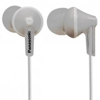 range 6Hz - 24kHz, 16W, 104dB/mW, closed type headphones, length of cord 1.2m, 3 sizes of silicone earphones "RP-HJE125E-W"