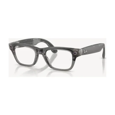 Ray-Ban Meta Blayzer Optics Gen 2 AI Glasses Matte Transparent Ice Grey/Demo