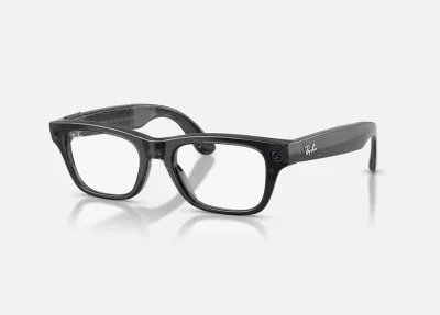 Ray-Ban Meta Blayzer Optics Gen 2 AI Glasses Shiny Transparent Black/Demo