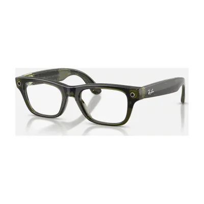 Ray-Ban Meta Blayzer Optics Gen 2 AI Glasses Shiny Transparent Dark Olive/Demo