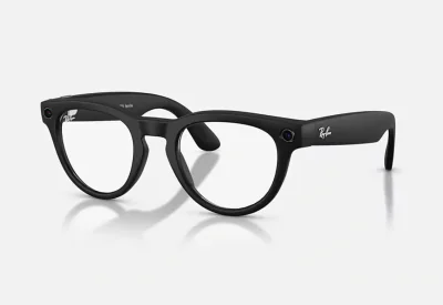 Ray-Ban Meta Headliner Gen 2 AI Glasses Matte Black/Clear RW4013 601SSB 50
