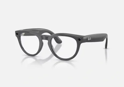 Ray-Ban Meta Headliner Gen 2 AI Glasses Shiny Asteroid Grey/Clear/Emerald Transitions RW4013 6702CE 50