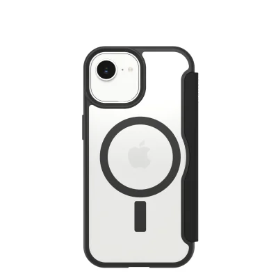 REACT FOLIO MS IPHONE 17E/16E/BLACKCRYSTAL-CLEAR/BLACK-PROPACK