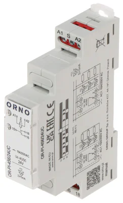Releu ORNO OR-PI-456/24UC, 1 ieșire, 24 V DC/AC