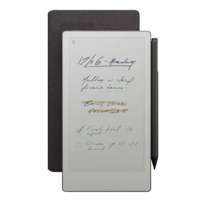 reMarkable Paper Pro Move with MarkerPlus + BookFolio Premium Leather (Black)