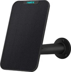 REO solar panel Black - Panou solar pentru camere wireless Reolink cu acumulator. Culoare neagră