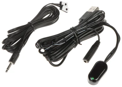 Repetor de telecomandă prin cablu Spacetronik SP-IR03, 2 emițătoare, cablu 2 m