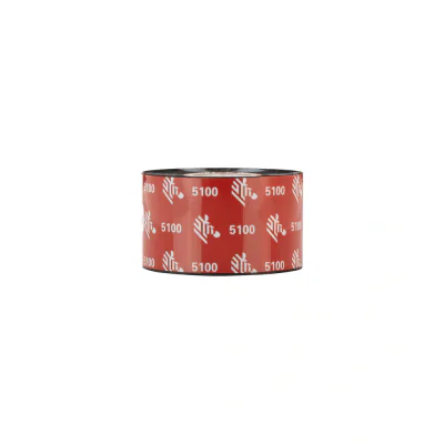 Resin Ribbon, 40mmx450m (1.57inx1476ft), 5100; Premium, 25mm (1in) core, 6/box