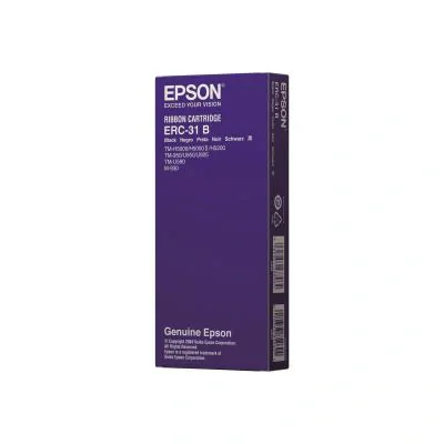 Epson ERC31B Ribbon Cartridge, black, Epson M930 Epson TM930 Epson 950, Black, Black, Indonesia, Epson, 45 g