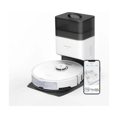 Roborock S8+, Combi, White, Round, Dust bag, 0.35 L, Charging, Purification
