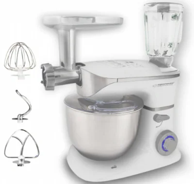 Robot de bucatarie Esperanza Cooking Master EKM025 1000W 5l 6 viteze blender 1.5l Alb "EKM025"