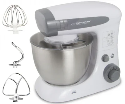 Robot de bucatarie Esperanza EKM024 800W 6 viteze bol 4l Argintiu "EKM024"