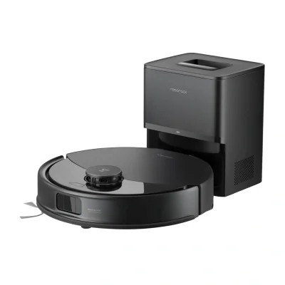 Robot de aspirare Roborock Q10 PF+, aspirator si mop cu statie de golire automata, 10.000 Pa, baterie 5.200 mAh, autonomie 180 min, navigatie AI, recipient praf 2.7L, Lifable Mop, Suport Alexa si Google Home, alb