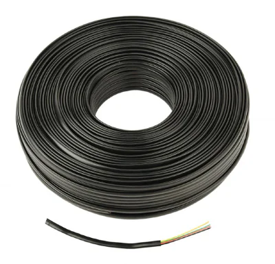 GEMBIRD TC1000S-100M-B Gembird flat telephone cable stranded wire 100m black