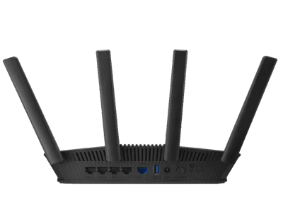 Router ASUS RT-BE58U, Dual-Band, WiFi 7, 5 porturi Ethernet LAN, port USB 3.2, Black