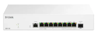 Router de afaceri D-Link DBR-700, 2.5G dual WAN, echilibrare incarcare si failover, VPN (IPSec, WireGuard, OpenVPN, PPTP, L2TP), firewall SPI, port SFP, management AP central pentru pana la 15 AP-uri