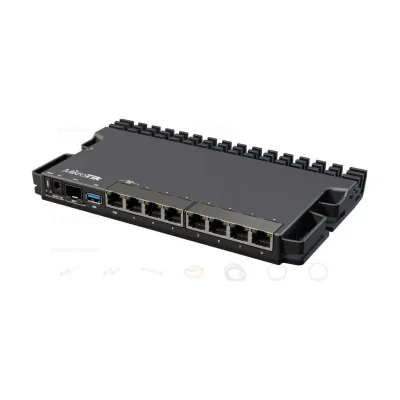 Router Ethernet MIKROTIK, 1x Gigabit, PoE, Black