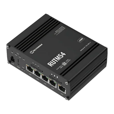 Router LTE 5G Teltonika RUTM54, Wi-Fi 2,4 GHz, Black