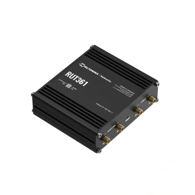 ROUTER LTE Teltonika "RUT361", 1 x WAN port 10/100 Mbps, 1 x LAN port 10/100 Mbps, Wi-Fi 802.11b/g/n, 4G (LTE) Cat 6 viteza max. 300 Mbps, 3G 42 Mbps, "RUT361100000"
