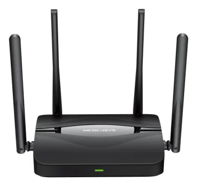 BE3600 Dual-Band Wi-Fi 7 Router SPEED: 688 Mbps at 2.4 GHz + 2880 Mbps at 5 GHz SPEC: 4× External Antennas,  3× Gigabit LAN Ports, 1× Gigabit WAN Port, MLO, 4096-QAM, OFDMA, HE160 FEATURE: MERCUSYS App, Router/Access Point Mode, WPS Button, Reset But