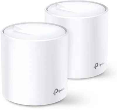 Router Mesh WiFi TP-LINK Deco X60, Wi-Fi 6, dual band 574 + 2402 Mbps, 2x Ethernet