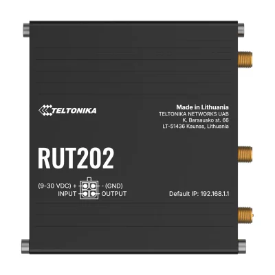 Router TELTONIKA RUT202, 4G LTE Cat 4, Wi-Fi 4, 2x Ethernet, DIN rail, dual SIM