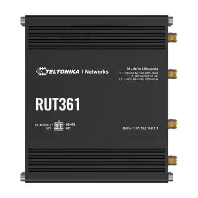 Router TELTONIKA RUT361, 4G LTE Cat 6, Wi-Fi 4, 2x Ethernet, DIN rail